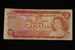 1974 Two Dollar Canadian Banknote Collectible