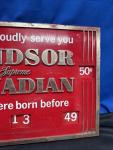 Vintage Windsor Canadian Countertop Sign
