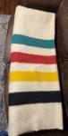 Vintage 1930s Hudson Bay 4 Point Wool Blanket