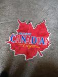 Vintage Molson Canadian Maple Leaf Lager Sign
