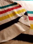 Vintage Hudson's Bay 4-Point Wool Blanket 1930s