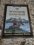 Windsor Canadian Supreme Whiskey Mirror Sign 17x22