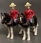 Hand Painted 7" Vintage Mountie Figurine