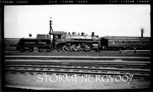 1953 CP Locomotive Photo from Westmount, Quebec