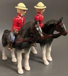 Hand Painted 7" Vintage Mountie Figurine