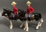 Hand Painted 7" Vintage Mountie Figurine