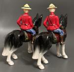 Hand Painted 7" Vintage Mountie Figurine