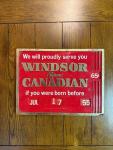 1950s Windsor Canadian Age Verification Sign