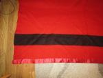 1920s Hudson's Bay Red and Black Wool Blanket