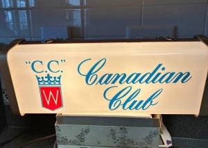 Canadian Club Vintage Lighted Porthole Bar Sign