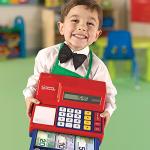 Kids Vintage Cash Register Playset with Canadian Money