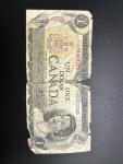 1973 Canada One Dollar Bill with Queen Elizabeth II