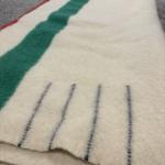 Hudson’s Bay Point Vintage Wool Blanket, Gold 86"x70