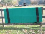 Hudson Bay Vintage Wool Blanket Emerald Green 93"x74