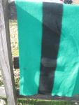 Hudson Bay Vintage Wool Blanket Emerald Green 93"x74