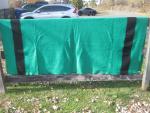 Hudson Bay Vintage Wool Blanket Emerald Green 93"x74