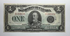1923 Dominion of Canada Large $1 Bill