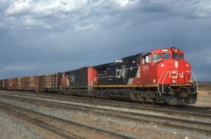Canadian National Railroad Train Locomotive Photo Slide