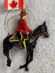 RCMP Officer on Horse Christmas Ornament
