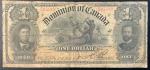 1898 One Dollar Dominion of Canada Banknote