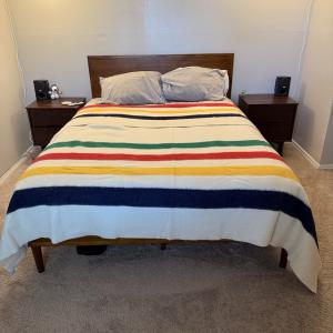Vintage Hudson Bay Multicolor Wool Blanket 90x100
