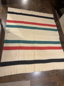 Hudson Bay Vintage 4 Point Striped Blanket