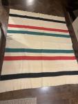Hudson Bay Vintage 4 Point Striped Blanket