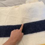 Vintage Hudson Bay Multicolor Wool Blanket 90x100