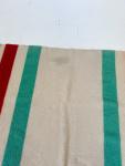 1930s Hudson Bay Multicolor Stripe Wool Blanket