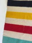 1930s Hudson Bay Multicolor Stripe Wool Blanket