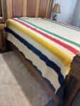 Hudson Bay Vintage 6 Point Stripe Wool Blanket