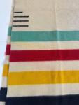 1930s Hudson Bay Multicolor Stripe Wool Blanket