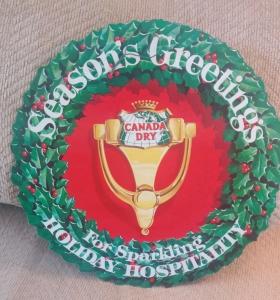 Vintage Canada Dry Double-Sided Cardboard Sign