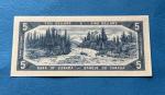 1954 Canadian Five Dollar Bill Featuring Queen Elizabeth