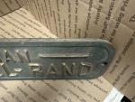 Vintage Ingersoll-Rand Cast Metal Sign - Green