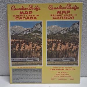 1947 Canadian Pacific Railway Scenic Wonder Map