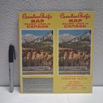 1947 Canadian Pacific Railway Scenic Wonder Map