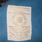 Vintage Hudson Bay Blue Wool King Blanket