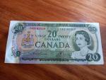 1969 Vintage Canada $20 Banknote
