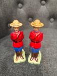 Canadian Mounties Salt & Pepper Shaker Set