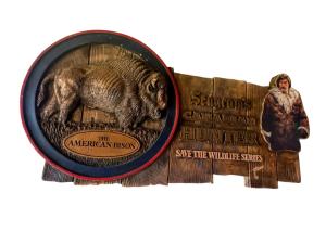Seagram's Vintage Bison Bar Sign Display