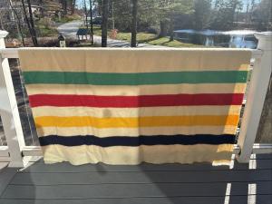 Hudson Bay Striped Wool Blanket - Double Size