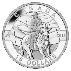 2013 RCMP Mountie $10 Silver Coin - O Canada