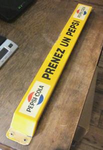 Vintage PEPSI COLA Porcelain Door Push Sign