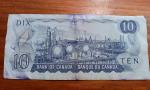1971 Ten Dollar Canadian Banknote from Ottawa