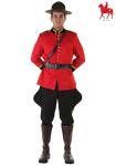 Plus Size Vintage Canadian Mountie Costume - Red