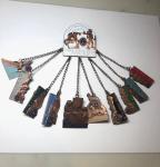 Vintage HOPE LIONS CLUB Copper Enamel Pin Set