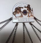 Vintage HOPE LIONS CLUB Copper Enamel Pin Set
