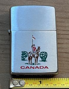 RCMP Chrome Lighter - Vintage Canadian Collectible