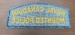 Vintage Canadian Police RCMP Shoulder Patch